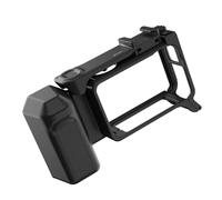 Shockproof Camera Cage with Ergonomic Handle Cold Shoe Adapter Compatible for Action 5pro/4/3 Portable Camera Grip Quick Release Cage