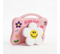 Shockproof Case Compatible For The Samsung A9 Smiley Flower | Featuring 3d Sunflower Smiley Face Design, A Built-In Pen Slot Full-Body Shockproof Kids Case For Pencil Holder