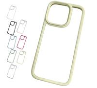 Shockproof Clear Case,Hard Clear Back Four Corner Drop Protection Phone Cover,Raised Edges Protect Camera & Screen for iPhone 11/12/13/14/15/16/17 Pro Max (Yellow,iphone14pro)