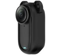Shockproof Dustproof Protective Case for Insta GO 3S for Insta GO 3, Soft Silicone Cover with Lanyard Hole for Camera Accessories, Scratch Resistant Sleeve for Action Camera Protection (Black)