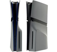 Shockproof Faceplates for PS5 Pro Disc Edition - Hard ABS Matte Replacement Cover Plates Case Shell Skin for PlayStation 5 Pro Disc Console Accessories, Dustproof & Anti-Scratch Snap-On Panels, Gray