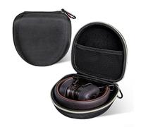 Shockproof Headphone Hard Case for Travel - EVA Storage Box for Wireless Headsets Anti-Scratch 15cm(Black Gold)
