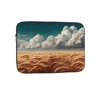 Shockproof Laptop Bag, Full Width Harvest Season Print Handbag Suitable For Business And Daily Use, Black, 13 inch