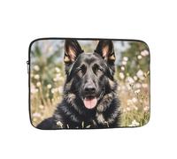 Shockproof Laptop Sleeve Slim Protective Cover black german shepherd Laptop Case Carrying Computer Bag 12 inch