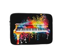 Shockproof Laptop Sleeve Slim Protective Cover Colorful Piano Keyboard Music Note Laptop Case Carrying Computer Bag 12 inch