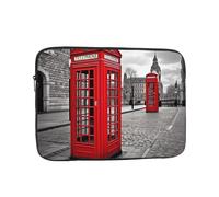 Shockproof Laptop Sleeve Slim Protective Cover London Red Telephone Booth Laptop Case Carrying Computer Bag 10 inch