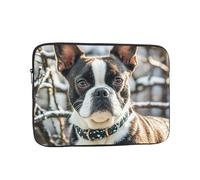 Shockproof Laptop Sleeve Slim Protective Cover Lovely Boston Terrier Laptop Case Carrying Computer Bag 15 inch