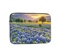 Shockproof Laptop Sleeve Slim Protective Cover Texas Bluebonnets Scenery Laptop Case Carrying Computer Bag 13 inch