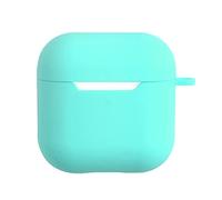 Shockproof Protective Case Soft Silicone Skin Case Cover Compatible with Airpod Pro 4 Case Mint Green
