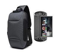Shockproof Protective Crossbody Shoulder Chest Backpack Travel Home Storage Bag Carrying Case Compatible with GPD Win 4 (Dark Gray)