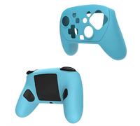 Shockproof Silicone Case for Switch2 Pro Handle, Portable Dustproof & Anti-Slip with Precise Holes, Compatible with for Switch2 Pro Controller (Black) (Blue)