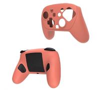 Shockproof Silicone Case for Switch2 Pro Handle, Portable Dustproof & Anti-Slip with Precise Holes, Compatible with for Switch2 Pro Controller (Black) (Orange)