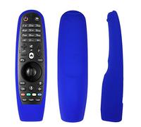 Shockproof Silicone Remote Control Cover, Voice Remote Cover for Smart TV Remote Controller AN-MR600 Anti-scratch TV Remote Case (Blue)