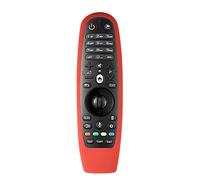 Shockproof Silicone Remote Control Cover, Voice Remote Cover for Smart TV Remote Controller AN-MR600 Anti-scratch TV Remote Case (Red)
