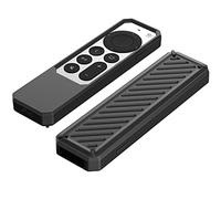 Shockproof Siri TV -Soft Protective For -Slip 2021 4K Remote compitable with ipad/tablet 10 9th Generation (Black, One Size)