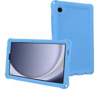 TECHGEAR Bumper Case fits Samsung Galaxy Tab A9 8.7" 2023 (SM-X110 / SM-X115) Rugged Shockproof Soft Silicone Protective Easy Grip Anti-Slip Case with Screen Film, Kids Proof Case [Light Blue]