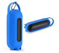 Shockproof Speaker Skin 10.39x3.03x2.75in Soft(Blue) | Shockproof liquid silicone, built-in carry handle, scratch resistant, snug fit, black grey orange blue red