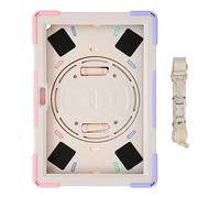 Shockproof Tablet Case for Fire HD 10 and HD 10 Plus 2021, Rugged 3 - Layer Protective Cover with 360° Rotatable Stand, Removable Shoulder Strap and Hand Strap for Kids and Travel (Dazzling Pink)