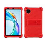 Shockproof Tablet Case Suitable For Huawei Honor Pad X7 (2025) 8.7" JMS-W09 JMS-L09 Soft Silicon Adjustable Stand Cover(Red)