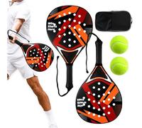 Shockproof Tennis Racket, Non-Slip Lightweight Paddle, Full-Size Adult Set with Durable Frame, Comfortable Grip Design, Balanced Weight with Easy Swing, Racket Set for Recreational Sport and Training