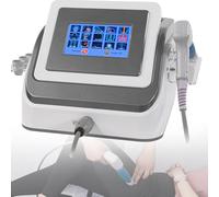 Shockwave Therapy Machine, Extracorporeal Shock Wave Therapy Machine with Focused and Radial Workheads, Shock Wave Therapy Device for Relieving Chronic Pain and Muscle Massage,Grey