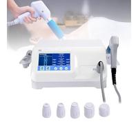 Shockwave Therapy Machine for Pain Relief, Deep Muscle Massager with 5 Massage Heads, 0.5-8 Bar Pressure for Physiotherapy Treatment