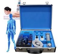 Shockwave Therapy Machine with 7 Massage Head (Touch/Button), ED Shock Wave Therapy Machine Deep Muscle Massager for Pain Relief/Massage/Body-Shaping/Erectile Dysfunction(Color:Touch)