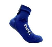 ShocSox Beach Volleyball & Sand Soccer Socks No-Holes Guaranteed Soles for Maximum Protection, Navy Blue, X-Large
