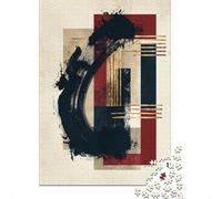 Shodo Graphic Zen No. 17 - Japanese Ink Abstr Jigsaw Puzzle, 1000 Piece