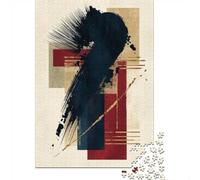 Shodo Zen Expressionism No. 13 - Japanese Ink Jigsaw Puzzle, 1000 Piece