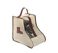 Shoe and Boot Bag - Carry Bag, Practical Design, Dustproof Bag with Handle, Ideal for Storing High Boots and Sneakers When Travelling and in the Wardrobe, beige, Short style, See description