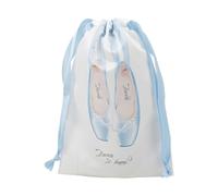 Shoe Bag - Ballet Storage Bag with Drawstring, Lightweight Dance Organizer, Washable Travel Accessory, Portable Shoe Carrier | Elegant Performance Supplies For Female Dancers And Girls Repetition, Sky