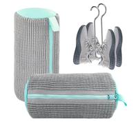 Shoe Bag for Washing Machine - 2 Pack Shoe Washing Machine Bags & Drying Racks, Reusable Shoe Laundry Bag With Self-Locking Zipper, Fits All Shoes, 360°Deep Cleaning, Gray, 360° Deep Cleaning