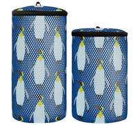Shoe Bag For Washing Machine Sneaker Bag For Washing Machine 2pcs Mesh Shoe Bag Wash Bag For Shoes, Beautiful King Penguin Pattern, One Size
