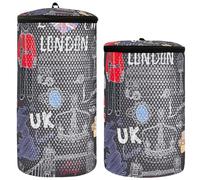 Shoe Bag for Washing Machine Sneakers Laundry Bag 2 Pieces Shoes Laundry Bag Shoe Shine Bag for Washing Machine London City Doodles Elements., Multicolor., One size, modern, Multicoloured., One size,
