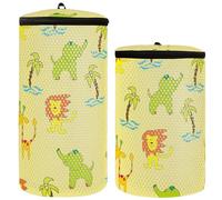 Shoe Bag for Washing Machine Trainers Wash Bag 2 Pieces Mesh Wash Bag for Shoes Washable Shoe Bag Cartoon Elephant Giraffe Yellow Cartoon Elephant Giraffe Yellow 1 Size Modern/Tight, Cartoon Elephant