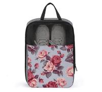 Shoe Bag, Red Roses Floral Printed Shoe Bag,storage Hanging Shoe Bag,bath Towel Storage Bag, grey, One Size, Stylish