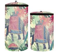 Shoe Bag Washing Bag for Washing Machine Trainers Pack of 2 Laundry Bag Shoes Laundry Bag Shoe Bag Elephant Peacock Tropical Animals Elephant Peacock Animals, Elephant, Peacock, Tropical Animals,