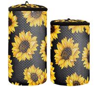 Shoe Bag Washing Machine 2 Pieces Shoe Bag Cleaning Bag for Gym Shoes Yellow Sunflower Flowers Multi, 1 Size Modern, Multicolour., One Size, Modern, Multicoloured., One size, modern