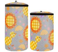 Shoe Bag Washing Machine Sneaker Washing Machine Bag 2pcs Laundry Bag Shoes Bag To Wash Shoes Sun Butterflies and Flowers Sunflower, Multi, One Size, Modern