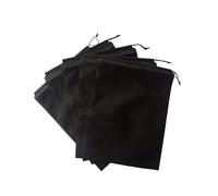 Shoe Bags 5Pcs/Set Shoes Storage Bags 30x40cm Travel Non-Woven Fabric Dirty Clothes Black Storage Portable Tote Drawstring Dust Proof Bag for Daily Storage