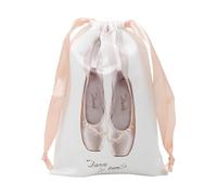 Shoe Bags - Ballet Shoe Bags with Satin Drawstring Washable Organizer | Satin Duster Bag | for Spikes, Jazz, Latin Dance | Travel, Backstage, Gym, champagne, refer to the description, Reference
