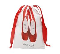 Shoe Bags | Drawstring Organizer for Dance Shoes, Lightweight Washable Organising Bags for Jazz Dance, red, riferimento alla descrizione, Please refer to description