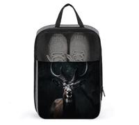 Shoe Bags for Men Women Animals in The Dark Shoe Pouch with Zipper Breathable Golf Shoe Bag for Travel Outside Shoe Storage Organizer for Sport Business Trip Gym, gray, 9.4x3.9x13.7 inch, Shoes Bag