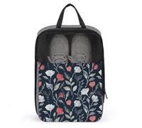 Shoe Bags for Men Women Subtle Graffiti Elements Shoe Pouch with Zipper Breathable Golf Shoe Bag for Travel Outside Shoe Storage Organizer for Sport Business Trip Gym, gray, 9.4x3.9x13.7 inch, Shoes