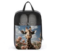 Shoe Bags for Travel, Beautiful Giraffe Printed Shoe Case for Travel Travel Shoe Bag Waterproof Portable Organizer Sneaker Travel Bag for Women Men, Beautiful giraffe, One Size, Floral