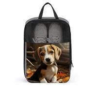 Shoe Bags for Travel, Cute Beagle Printed Shoe Case for Travel Travel Shoe Bag Waterproof Portable Organizer Sneaker Travel Bag for Women Men, Cute Beagle, One Size, Floral