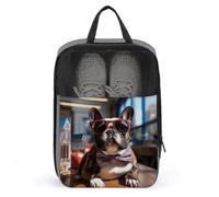 Shoe Bags for Travel, French Bulldog Wearing Sunglasses Printed Shoe Case for Travel Travel Shoe Bag Waterproof Portable Organizer Sneaker Travel Bag for Women Men, French Bulldog Wearing Sunglasses,