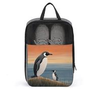 Shoe Bags for Travel, Hand Drawn Penguin Printed Shoe Case for Travel Travel Shoe Bag Waterproof Portable Organizer Sneaker Travel Bag for Women Men, Hand Drawn Penguin, One Size, Floral