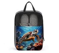 Shoe Bags for Travel, Sea Turtles Diamond Painting Printed Shoe Case for Travel Travel Shoe Bag Waterproof Portable Organizer Sneaker Travel Bag for Women Men, Sea Turtles Diamond Painting, One Size,